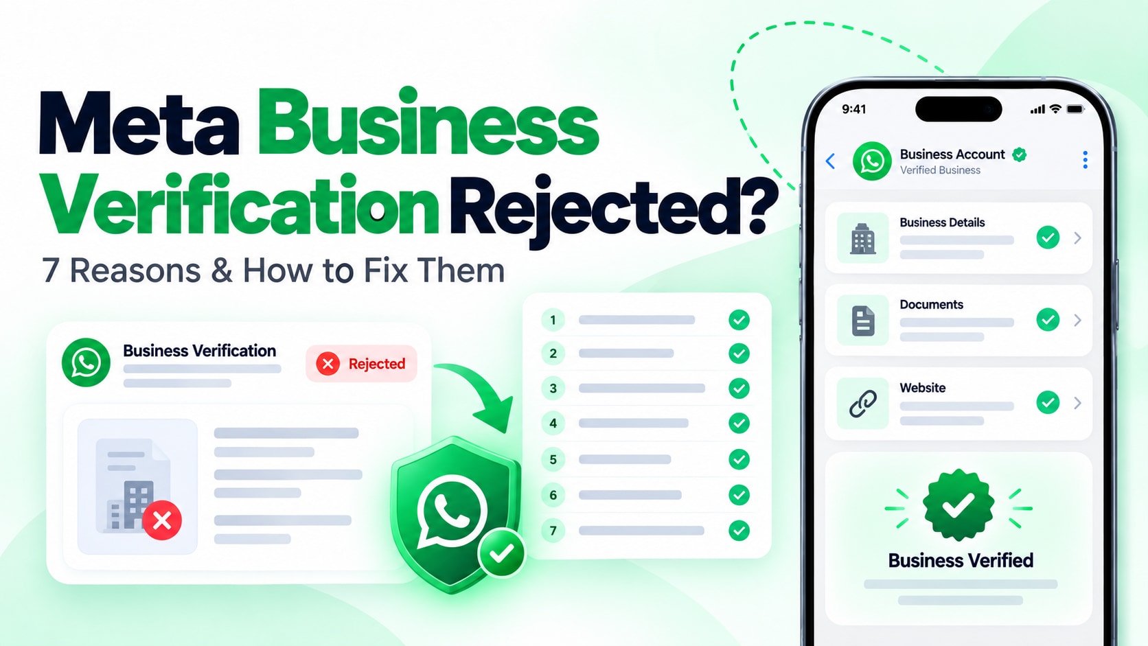Meta Business Verification Rejected? The 7 Exact Reasons and How to Fix the 'Three-Way Match' Error