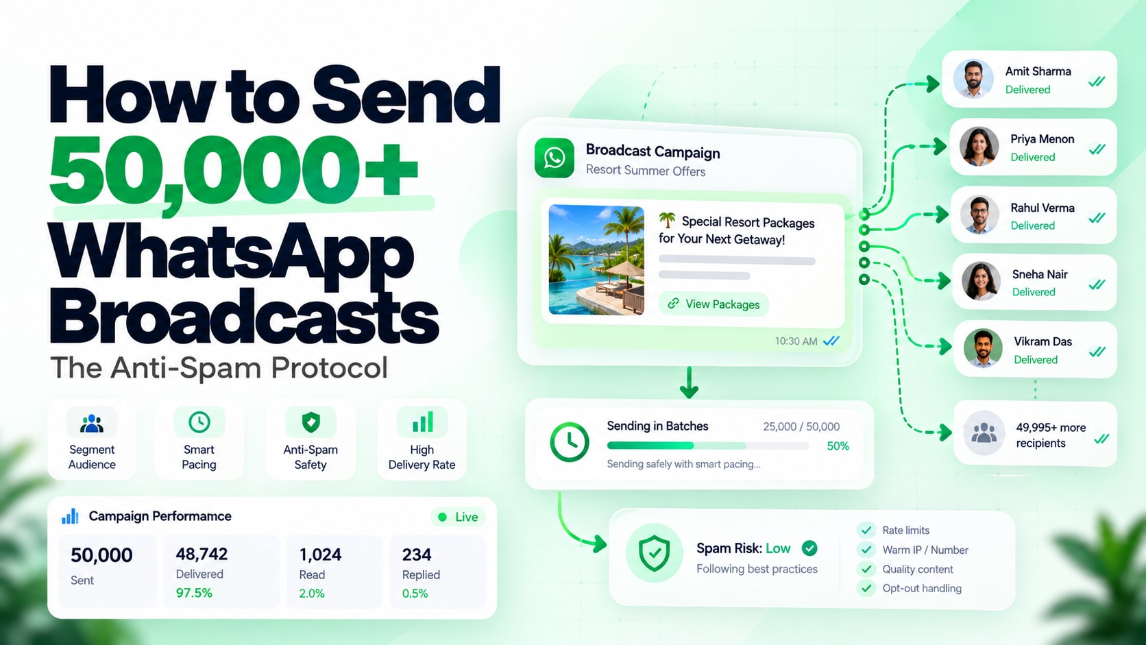 How to Send 50,000+ WhatsApp Broadcast Messages Without Getting Banned: The Anti-Spam Protocol